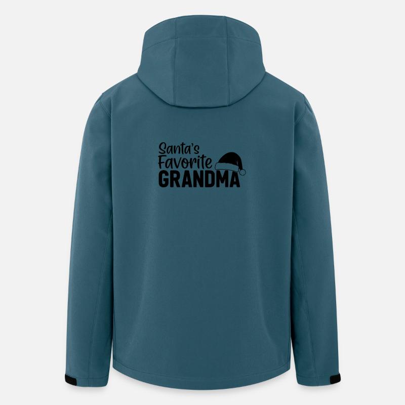 La grand-mère préférée du Père Noël - Veste softshell homme en polyester recyclé Stanley/Stella - bleu pétrole foncé
