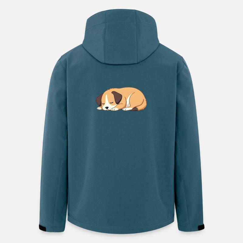 Schlafender Hund - Recycelte Männer Softshell-Jacke von Stanley/Stella - Dunkles Petrol