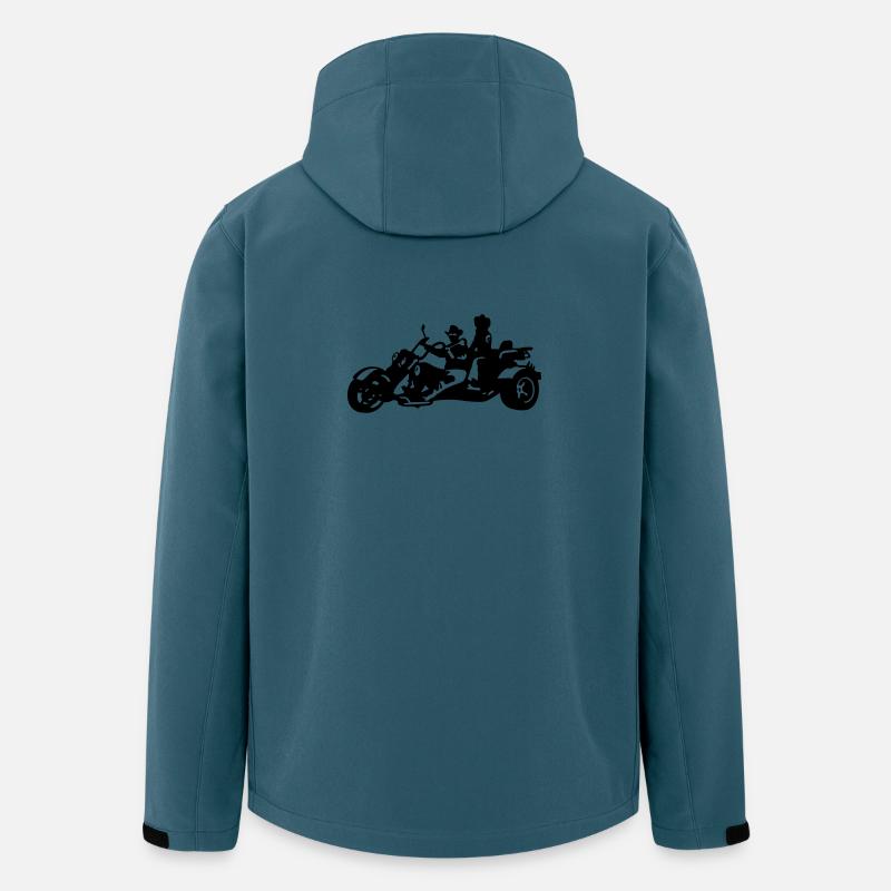 Trike - Recycelte Männer Softshell-Jacke von Stanley/Stella - Dunkles Petrol