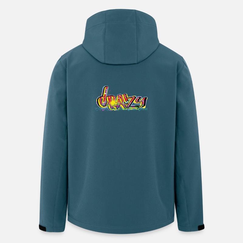 Bunte Graffiti Kunst für Kreative - Recycelte Männer Softshell-Jacke von Stanley/Stella - Dunkles Petrol