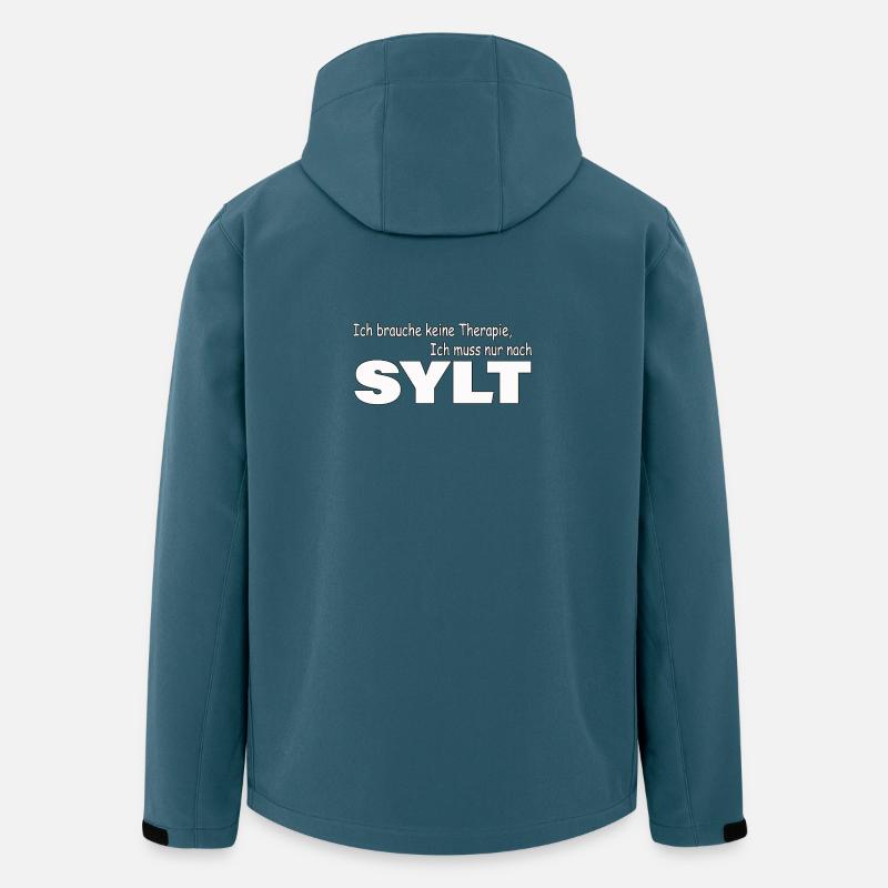 Therapie SYLT - Recycelte Männer Softshell-Jacke von Stanley/Stella - Dunkles Petrol