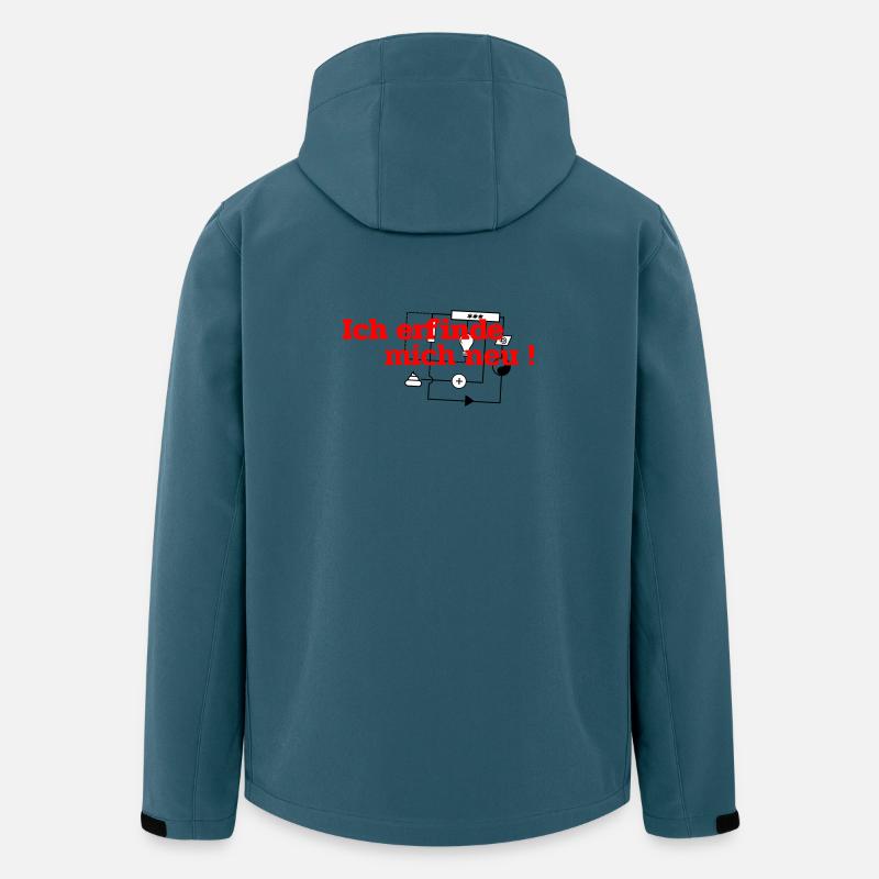 Ich erfinde mich neu - Recycelte Männer Softshell-Jacke von Stanley/Stella - Dunkles Petrol