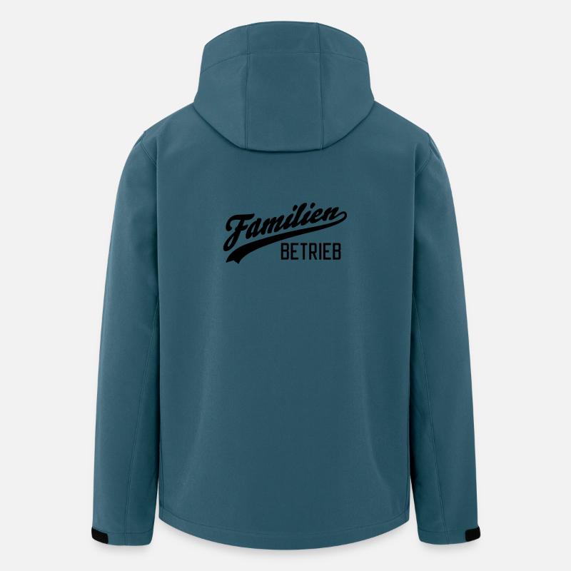 Familienbetrieb - Recycelte Männer Softshell-Jacke von Stanley/Stella - Dunkles Petrol