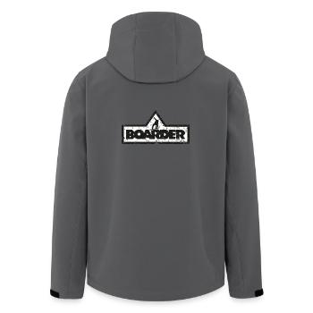 Boarder Cadre Blanc 2C - Veste softshell homme en polyester recyclé Stanley/Stella - bleu pétrole foncé - Dos - AI Model Male 185 light (185cm)