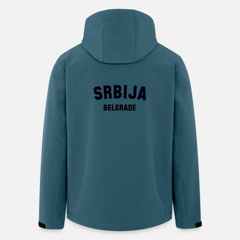 BELGRADE Serbia Serbien - Recycelte Männer Softshell-Jacke von Stanley/Stella - Dunkles Petrol