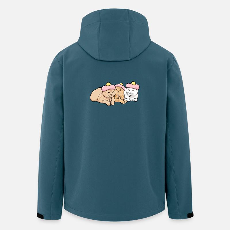 Rosa Gebäck Hut Kätzchen - Recycelte Männer Softshell-Jacke von Stanley/Stella - Dunkles Petrol