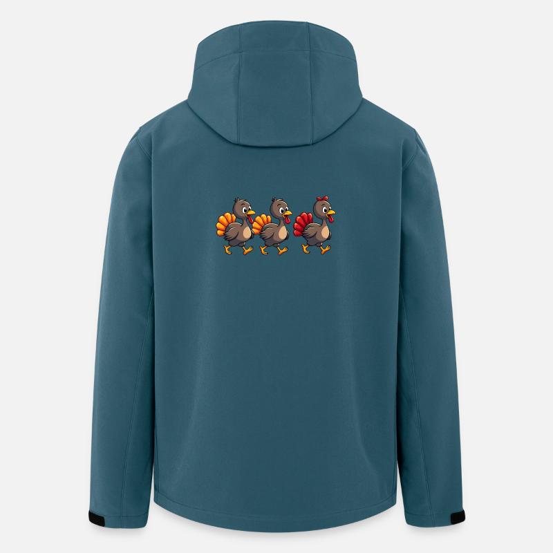 Thanksgiving Truthahn Baby - Recycelte Männer Softshell-Jacke von Stanley/Stella - Dunkles Petrol