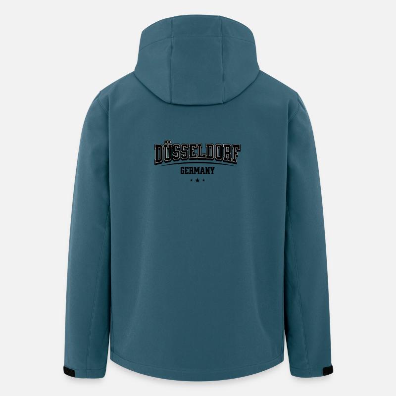 Dusseldorf Germany College Style Souvenir - Men’s Recycled Softshell Jacket by Stanley/Stella - stargazer