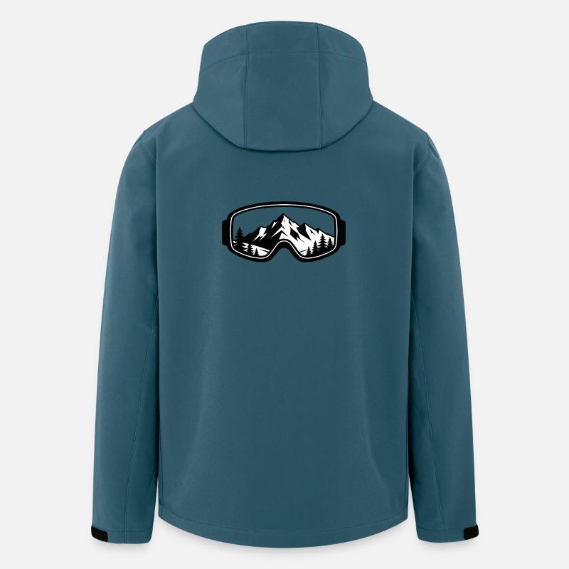 Snow Summit Silhouette - Skibriller - Stanley/Stella herre softshelljakke i genanvendt polyester - mørk petrol