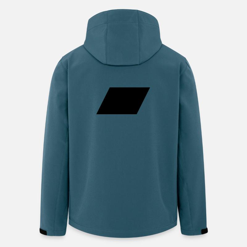 Parallelogramm - Recycelte Männer Softshell-Jacke von Stanley/Stella - Dunkles Petrol