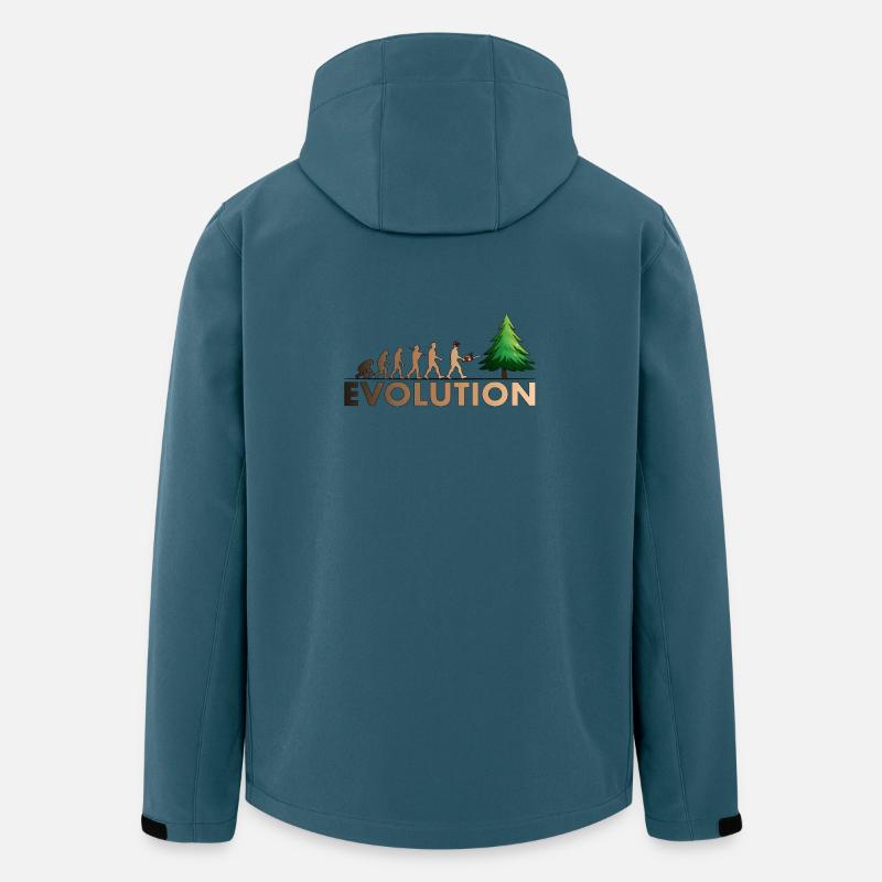 Kettensägen Evolution Farbe - Recycelte Männer Softshell-Jacke von Stanley/Stella - Dunkles Petrol