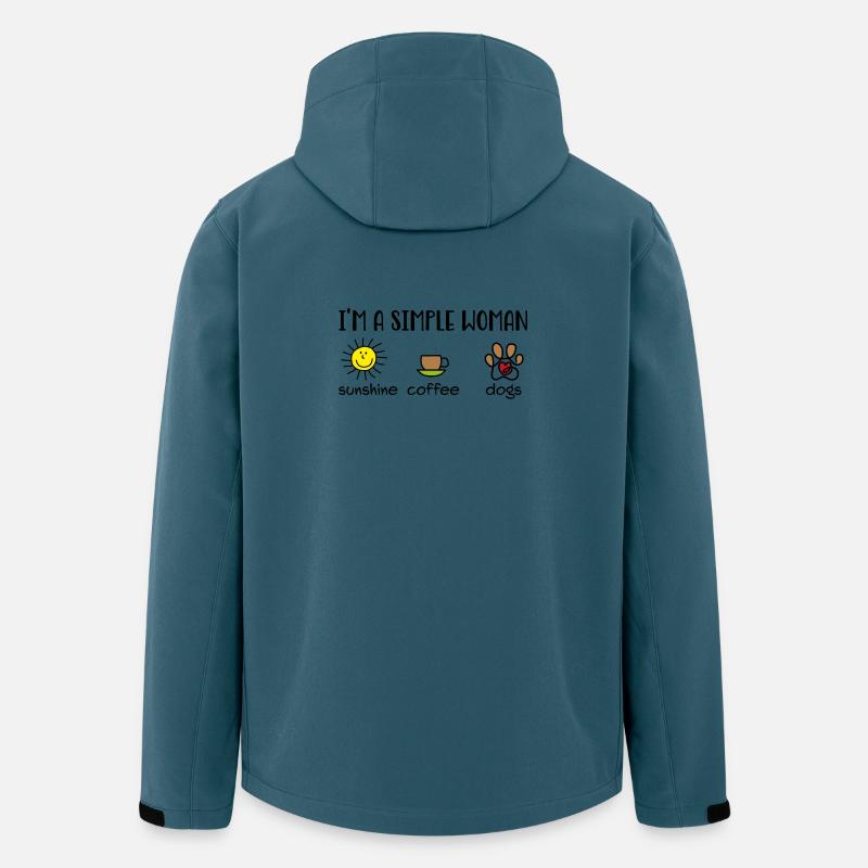 Lustige Designs für Hundehalter - Recycelte Männer Softshell-Jacke von Stanley/Stella - Dunkles Petrol