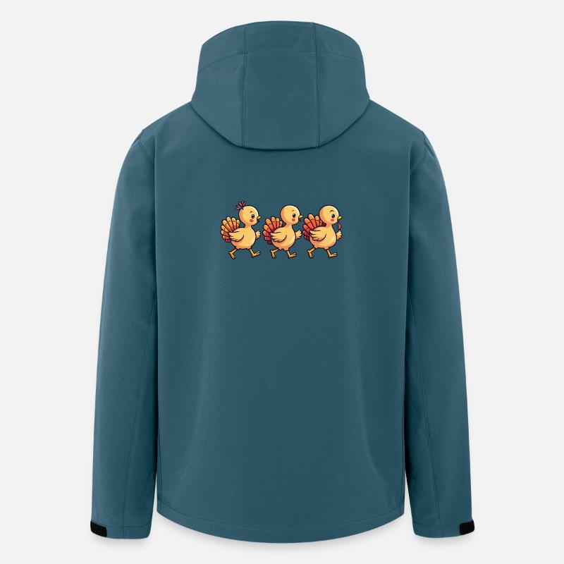 Thanksgiving Truthahn Baby - Recycelte Männer Softshell-Jacke von Stanley/Stella - Dunkles Petrol