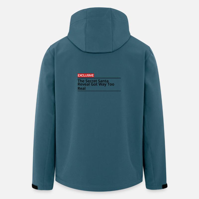 Die Enthüllung des Secret Santa wurde viel zu real - Recycelte Männer Softshell-Jacke von Stanley/Stella - Dunkles Petrol