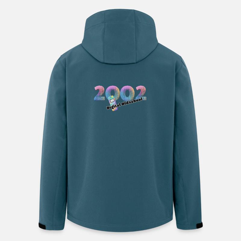 2002 – Mobiler Digitalstil - Recycelte Männer Softshell-Jacke von Stanley/Stella - Dunkles Petrol