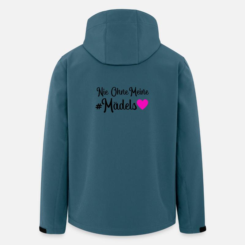Nie ohne meine Mädels - Recycelte Männer Softshell-Jacke von Stanley/Stella - Dunkles Petrol