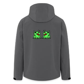 Toad couple frog - Men’s Recycled Softshell Jacket by Stanley/Stella - stargazer - Back - AI Model Male 185 light (185cm)