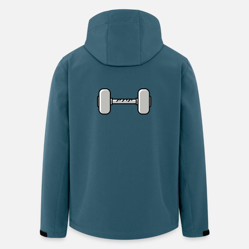 Hantel gewichte icon - Recycelte Männer Softshell-Jacke von Stanley/Stella - Dunkles Petrol