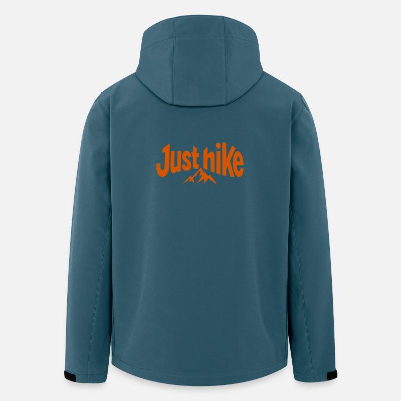 Just Hike Bergabenteuer - Recycelte Männer Softshell-Jacke von Stanley/Stella - Dunkles Petrol