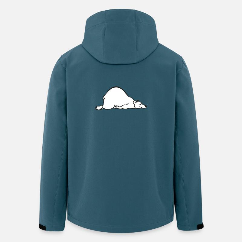Sleeping bear | Schlafender Bär - Recycelte Männer Softshell-Jacke von Stanley/Stella - Dunkles Petrol