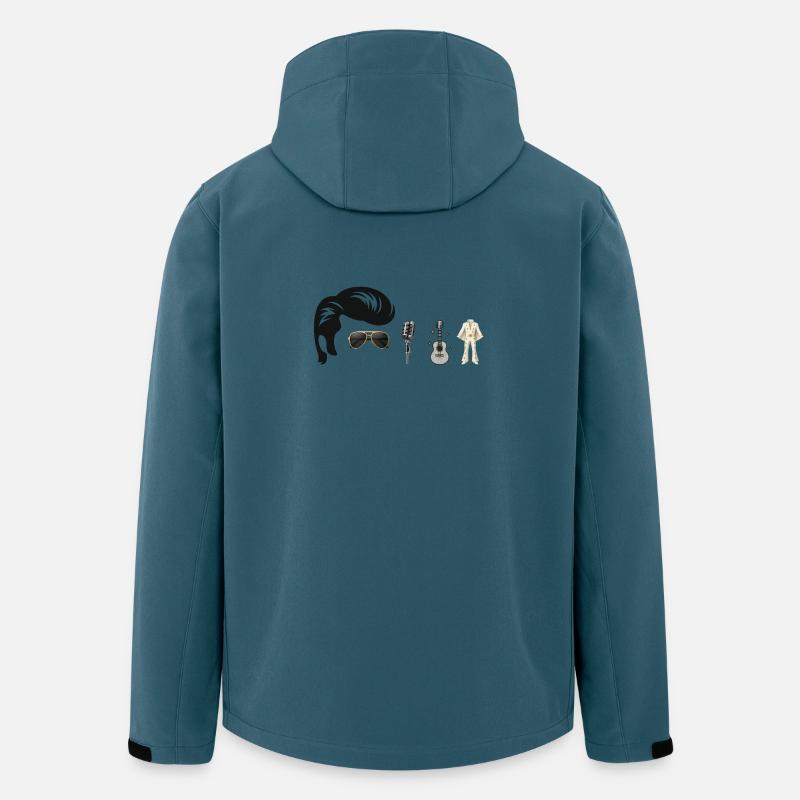 EP Popmusik Ikonischer Retro Stil - Recycelte Männer Softshell-Jacke von Stanley/Stella - Dunkles Petrol