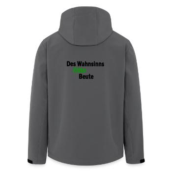 Wahnsinns fitte Beute - Recycelte Männer Softshell-Jacke von Stanley/Stella - Dunkles Petrol - Hinten - AI Model Male 185 light (185cm)