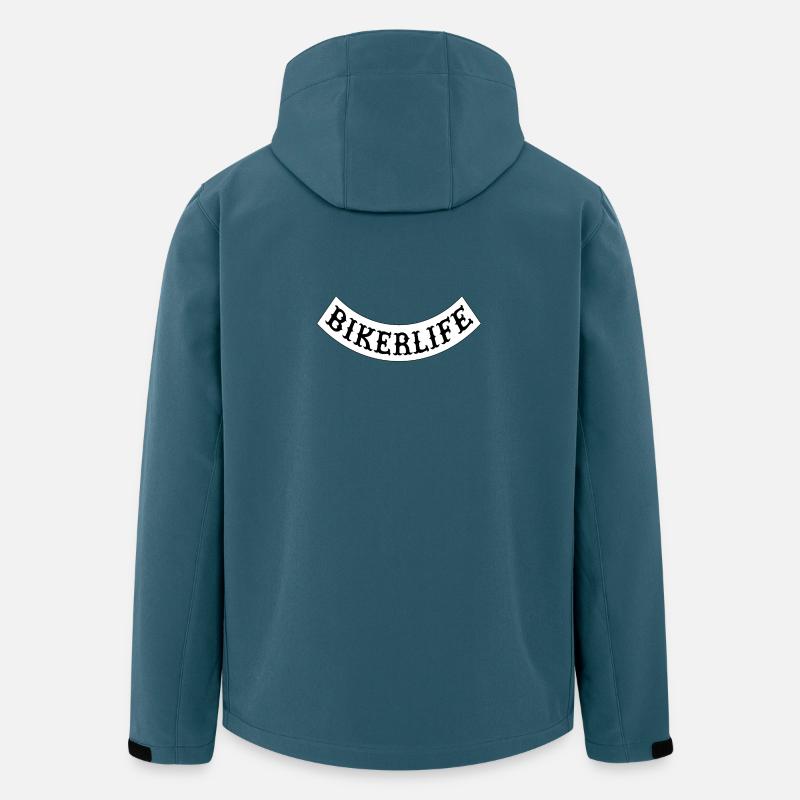 Biker_life_ - Recycelte Männer Softshell-Jacke von Stanley/Stella - Dunkles Petrol