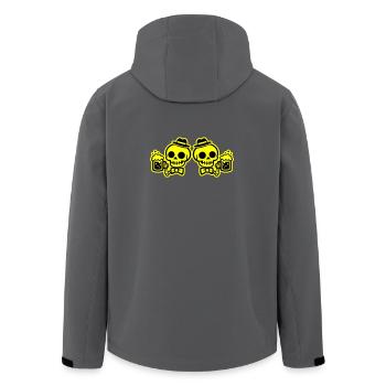 Équipe Skeleton Beer Bachelors - Veste softshell homme en polyester recyclé Stanley/Stella - bleu pétrole foncé - Dos - AI Model Male 185 light (185cm)