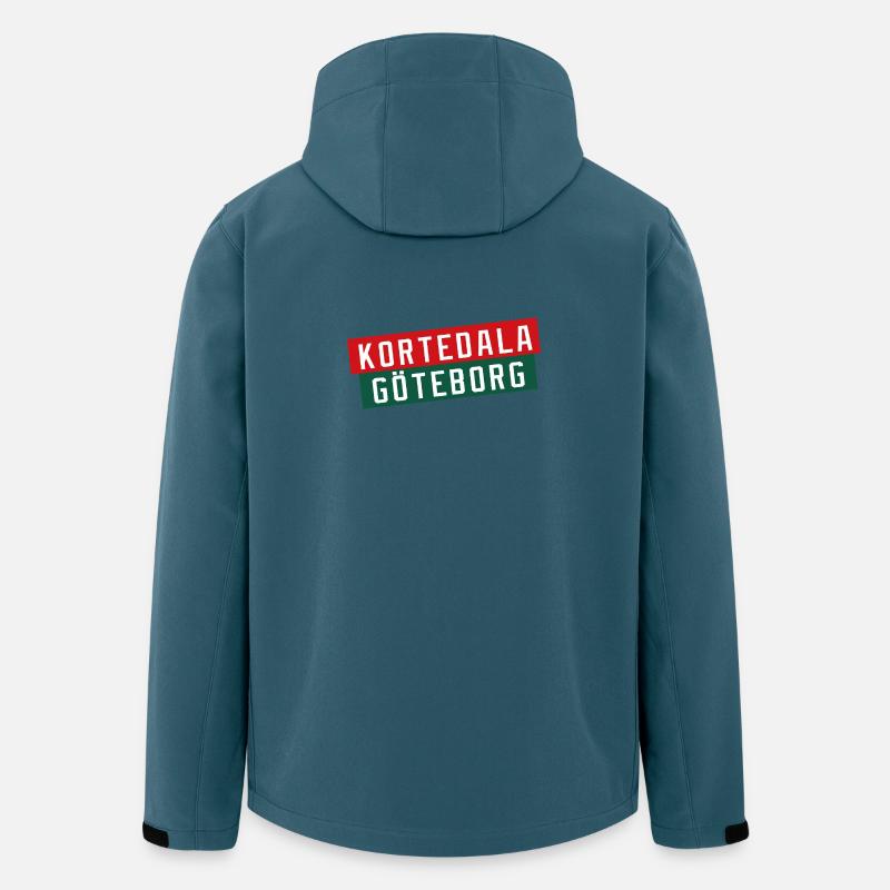 Kortedala Göteborg Farbblock - Recycelte Männer Softshell-Jacke von Stanley/Stella - Dunkles Petrol