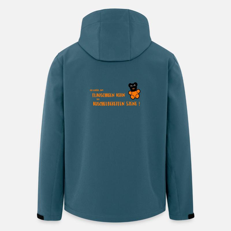 Flauschiger Kern - Recycelte Männer Softshell-Jacke von Stanley/Stella - Dunkles Petrol