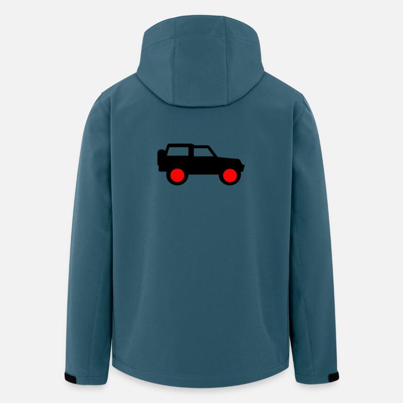 Voiture - Veste softshell homme en polyester recyclé Stanley/Stella - bleu pétrole foncé