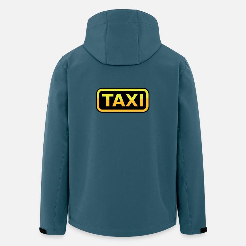 Taxi Schild - Recycelte Männer Softshell-Jacke von Stanley/Stella - Dunkles Petrol