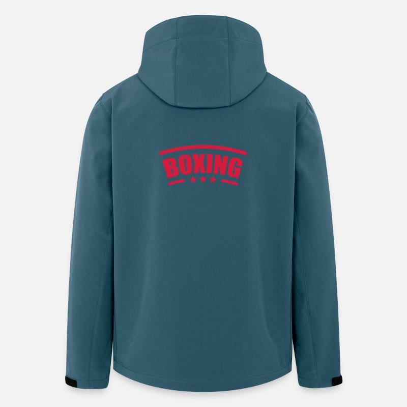 Boxing - Boxe 🥊 - Veste softshell homme en polyester recyclé Discoverer Stanley/Stella - bleu pétrole foncé