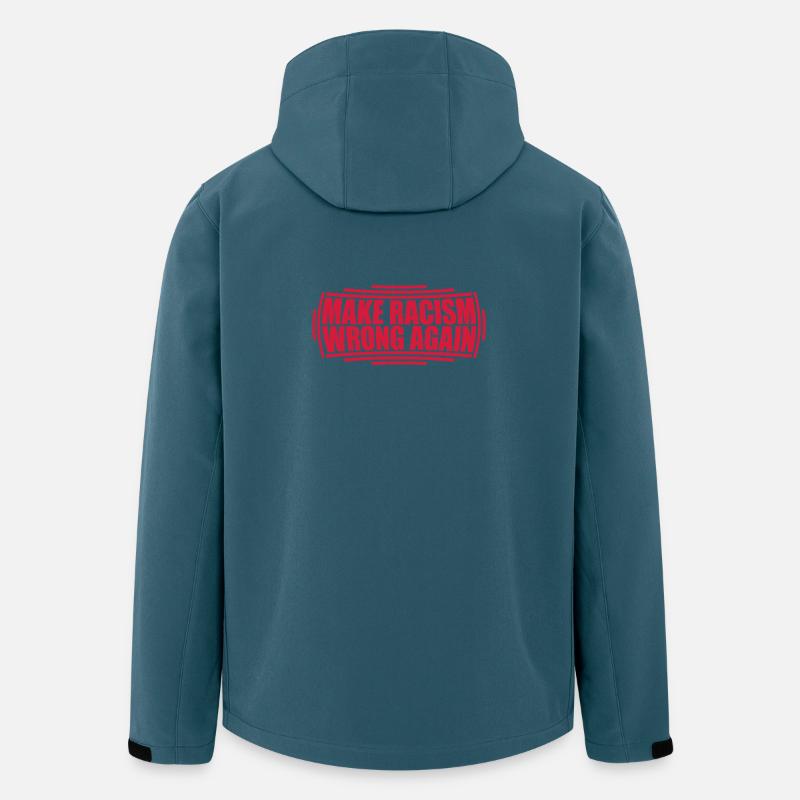 make racism wrong again - Recycelte Männer Softshell-Jacke von Stanley/Stella - Dunkles Petrol