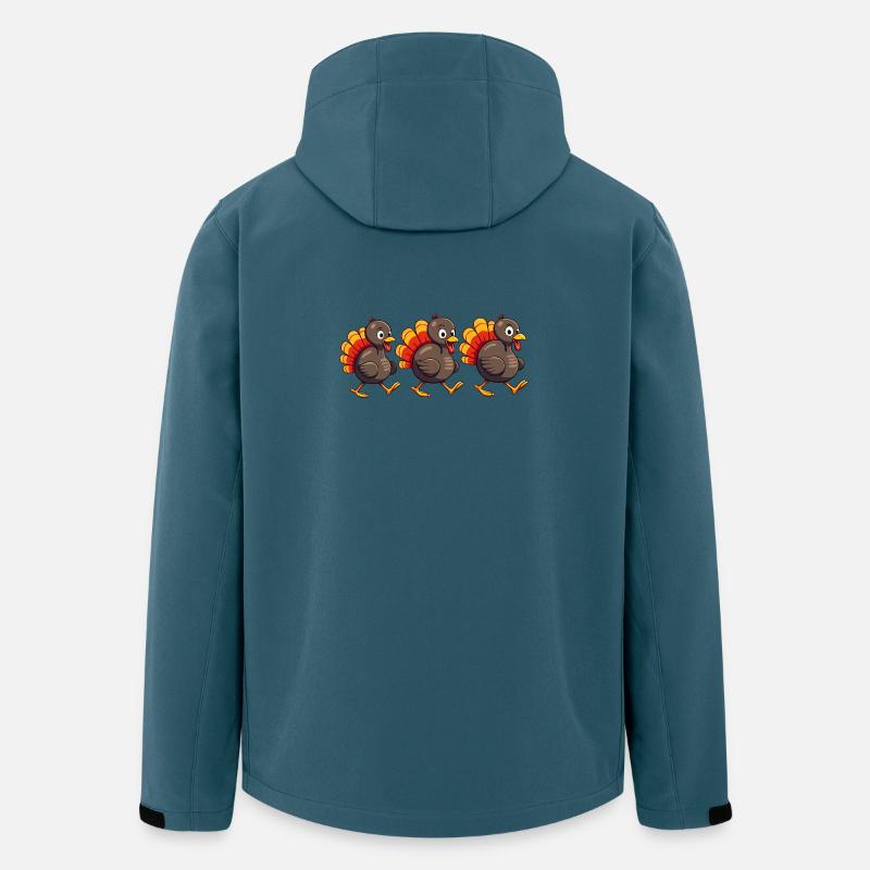 Thanksgiving Truthahn Baby - Recycelte Männer Softshell-Jacke von Stanley/Stella - Dunkles Petrol