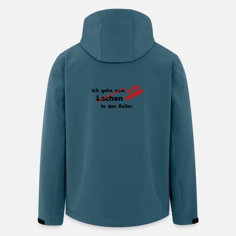 In den Keller - Recycelte Männer Softshell-Jacke von Stanley/Stella - Dunkles Petrol