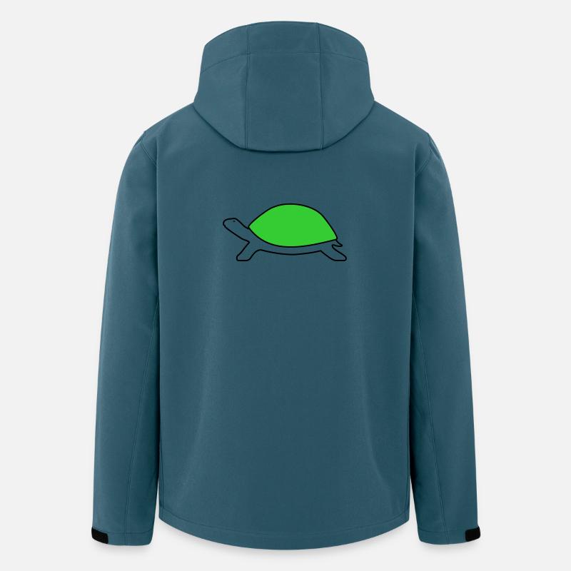 Schildkröte - Recycelte Männer Softshell-Jacke von Stanley/Stella - Dunkles Petrol