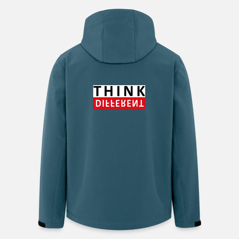 Think Different - Recycelte Männer Softshell-Jacke von Stanley/Stella - Dunkles Petrol
