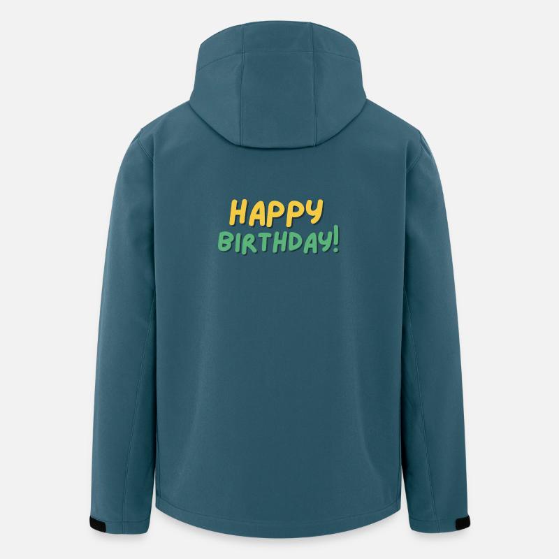 Happy Birthday - Recycelte Männer Softshell-Jacke von Stanley/Stella - Dunkles Petrol