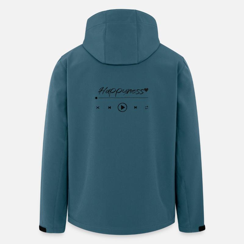 Glück - Recycelte Männer Softshell-Jacke von Stanley/Stella - Dunkles Petrol