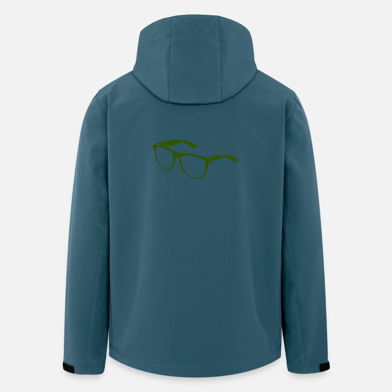 brille - Recycelte Männer Softshell-Jacke von Stanley/Stella - Dunkles Petrol