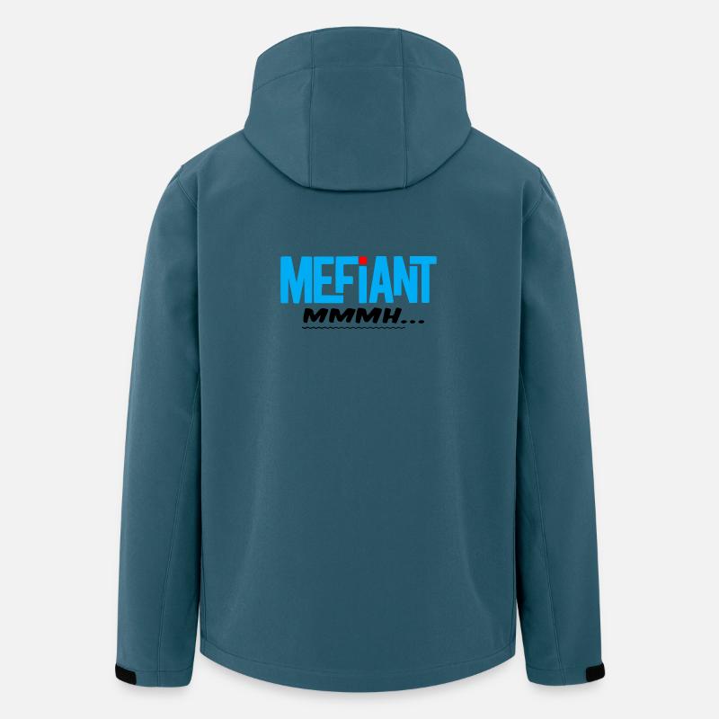 Méfiant - Veste softshell homme en polyester recyclé Stanley/Stella - bleu pétrole foncé