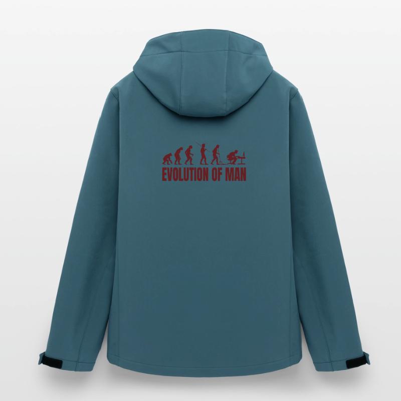 Computer PC Evolution Informatiker Programmierer Recycelte Männer Softshell-Jacke von Stanley/Stella