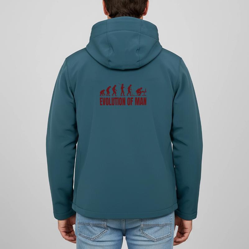 Computer PC Evolution Informatiker Programmierer Recycelte Männer Softshell-Jacke von Stanley/Stella