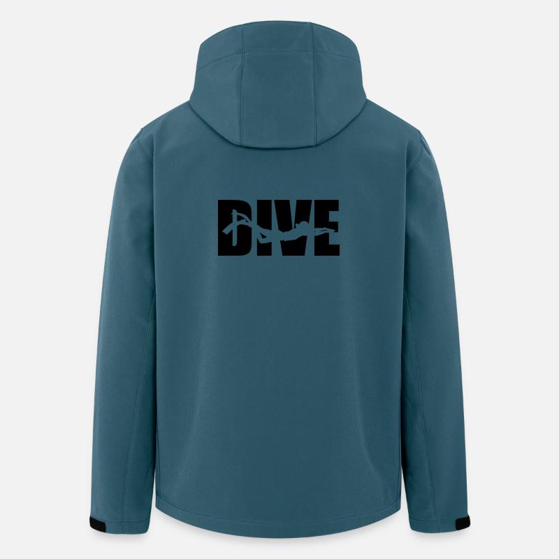 Dive - Recycelte Männer Softshell-Jacke von Stanley/Stella - Dunkles Petrol