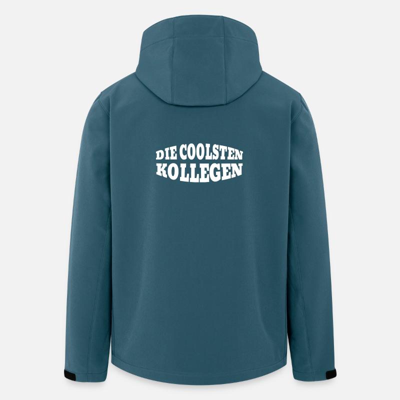 Die Coolsten Kollegen - Recycelte Männer Softshell-Jacke von Stanley/Stella - Dunkles Petrol