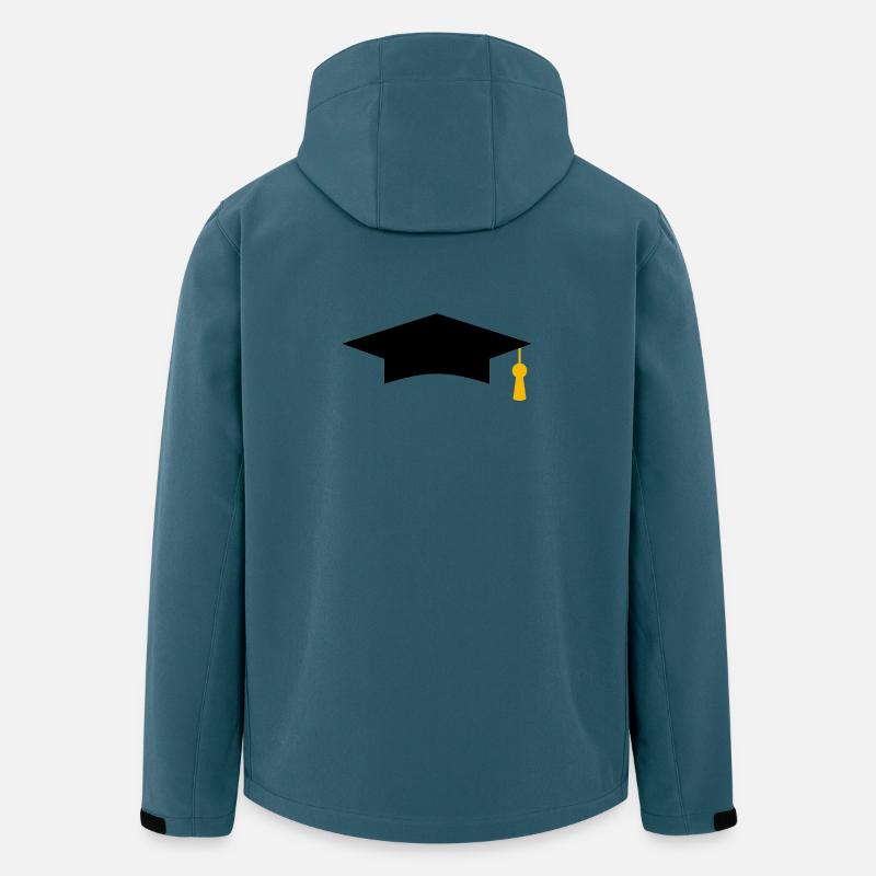 Abschlussmütze - Recycelte Männer Softshell-Jacke von Stanley/Stella - Dunkles Petrol