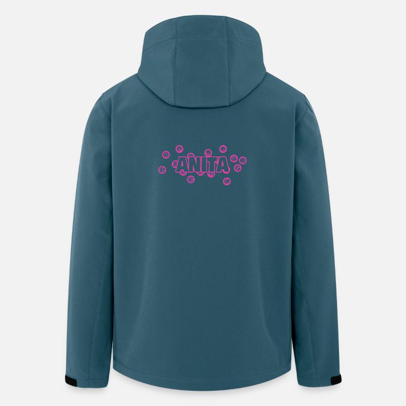 Anita als Name - Recycelte Männer Softshell-Jacke von Stanley/Stella - Dunkles Petrol
