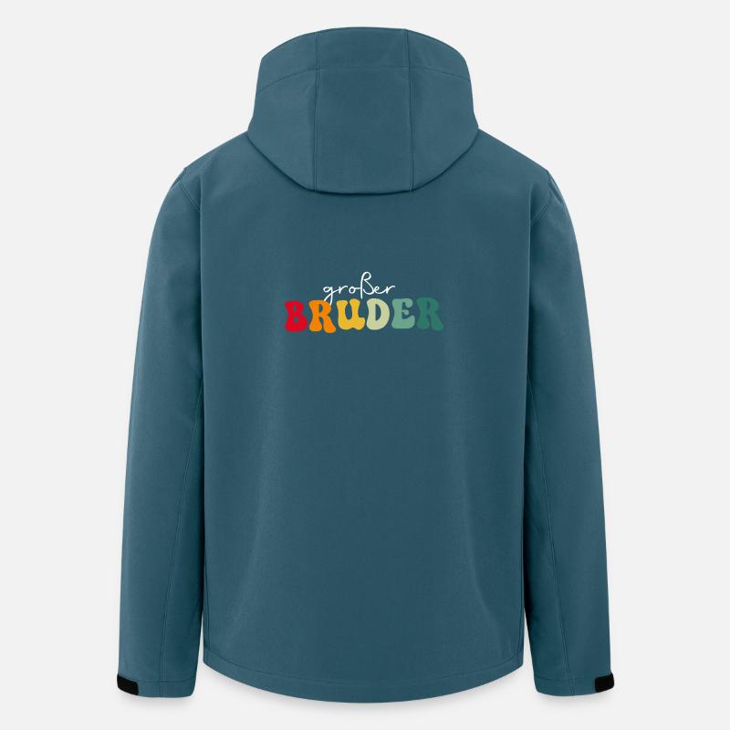 Großer Bruder - Recycelte Männer Softshell-Jacke von Stanley/Stella - Dunkles Petrol