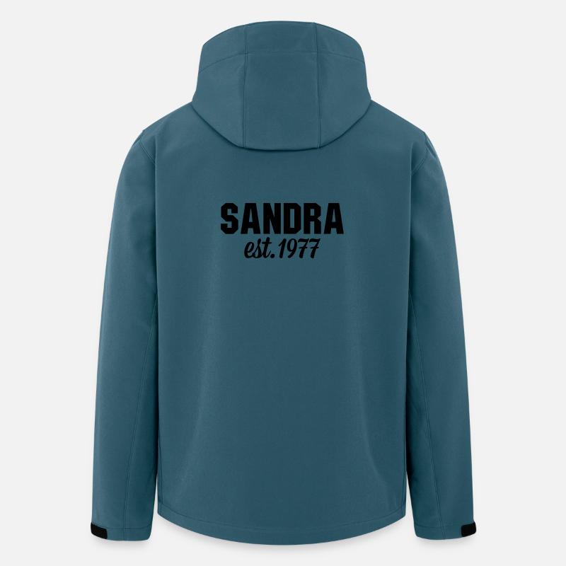Sandra est 1977 - Recycelte Männer Softshell-Jacke von Stanley/Stella - Dunkles Petrol